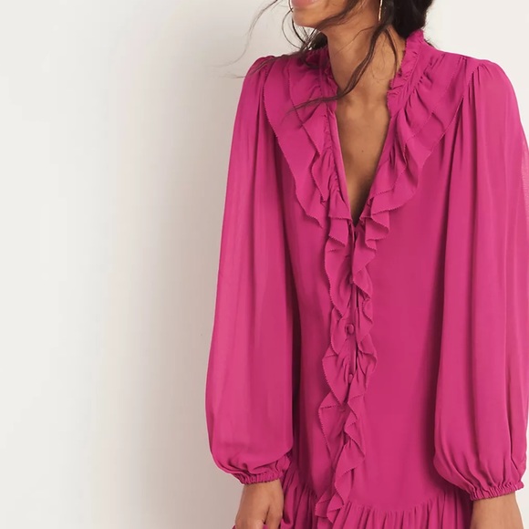 Anthropologie Farm Rio Culebra Ruffled Maxi Dress - Picture 3 of 6